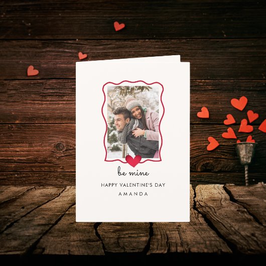 Schattigee Foto Hart Man Vrouw Valentijn kaart