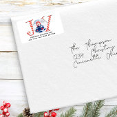 Schattigee foto kerst retouradres etiket