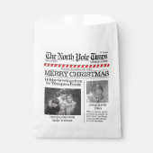 Schattigee Foto Kerstkrant Custom Bedankzakje (Voorkant)