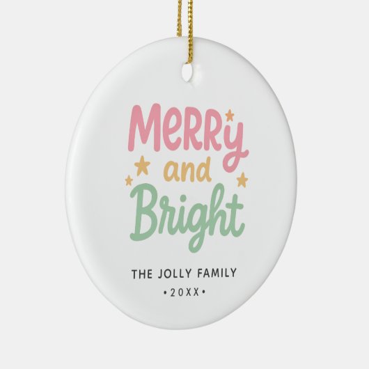 Schattigee foto kleurrijke moderne kerst keramisch ornament (Rechts)