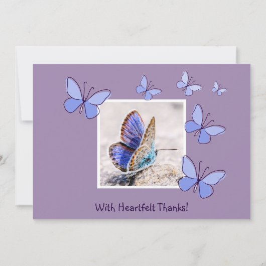 Schattigee foto - met oprechte Bedankt! bedankkaar Kaart (Voorkant)