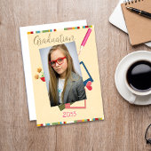 Schattigee foto middelbare school Afstuderen dank  Bedankkaart