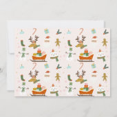 Schattigee foto Oh What Fun Christmas 1st Verjaard Kaart (Achterkant)