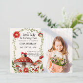 Schattigee foto Onze kleine lieveheersbeestje verj Kaart (Staand voorkant)