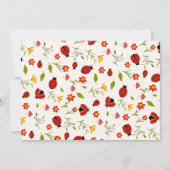 Schattigee foto Onze kleine lieveheersbeestje verj Kaart (Achterkant)