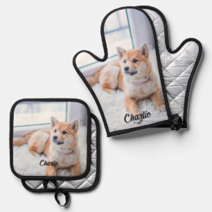 Schattigee foto Pet Lover Taste Kitchen Ovenwant & Pannenlap Set