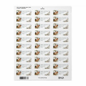 Schattigee Foto & Pine Greenery | Groene vrolijke  Etiket (Full Sheet)