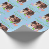 Schattigee Foto Spring Tulpen, Moederdag Wishes Cadeaupapier (Hoek)