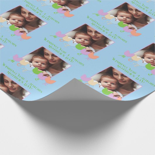 Schattigee Foto Spring Tulpen, Moederdag Wishes Cadeaupapier (Hoek)