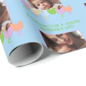 Schattigee Foto Spring Tulpen, Moederdag Wishes Cadeaupapier (Rol Hoek)