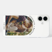 Schattigee Fotoboog Minimalistische Typografie Gep Case-Mate iPhone Case (Achterkant (horizontaal))