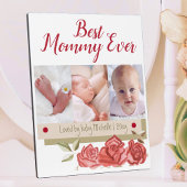 Schattigee fotocollage beste mam ooit eerste Moede Fotoplaat