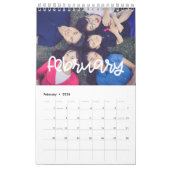 Schattigee fotokalender voor scriptfamilie 2026 kalender (Feb 2026)