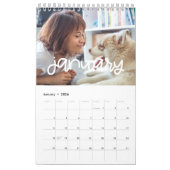 Schattigee fotokalender voor scriptfamilie 2026 kalender (Jan 2026)