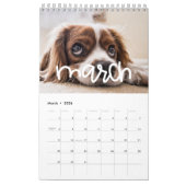 Schattigee fotokalender voor scriptfamilie 2026 kalender (Mar 2026)