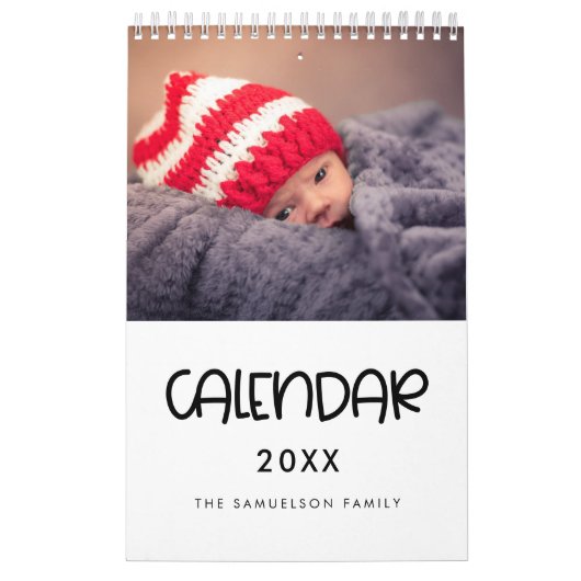 Schattigee fotokalender voor scriptfamilie 2026 kalender (Hoes)
