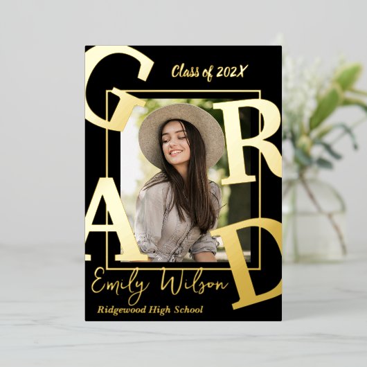 Schattigee fotoklas van de aankondiging van het Af (Staand Voorkant)