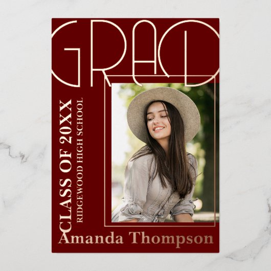 Schattigee fotoklas van de aankondiging van het Af (Voorkant)