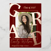 Schattigee fotoklas van de aankondiging van het Af (Voorkant)