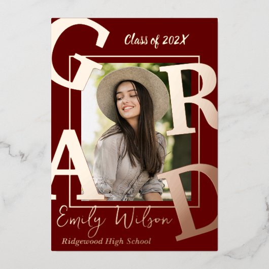 Schattigee fotoklas van de aankondiging van het Af (Voorkant)