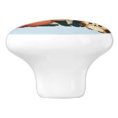 Schattigee Fox and Owl grillige Woodland illustrat Keramische Knop (Zijkant)