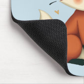 Schattigee Fox and Owl grillige Woodland illustrat Muismat (Hoek)