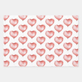 Schattigee Fox Animal Heart Balloon Verjaardag Inpakpapier Vel (Voorkant 2)