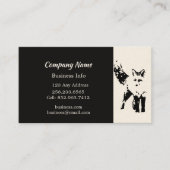 Schattigee Fox Art aangepaste zakelijke profielkaa Visitekaartje (Voorkant)