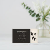 Schattigee Fox Art aangepaste zakelijke profielkaa Visitekaartje (Staand voorkant)