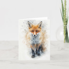 Schattigee Fox Blank Kaart