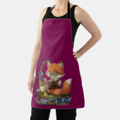 Schattigee Fox boekenwurm "Just One More Chapter"  Schort (Insitu)