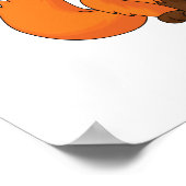 Schattigee Fox Cartoon Digitale Printable Poster&S Poster (Hoek)