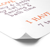 Schattigee FOX Eerste Verjaardag Milestone Verjaar Poster (Hoek)