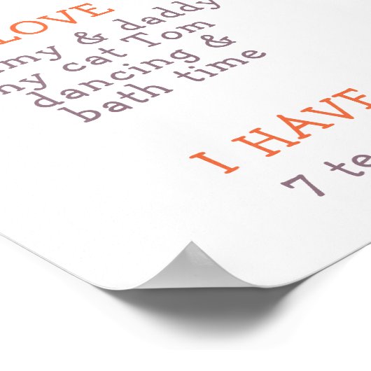 Schattigee FOX Eerste Verjaardag Milestone Verjaar Poster (Hoek)