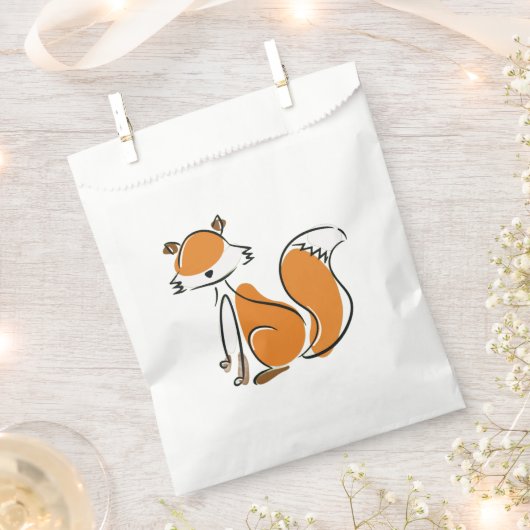 Schattigee Fox Favoriete Bag Bedankzakje (Geknipt)