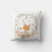  Schattigee Fox Greenery Naam Baby Boy Kussen (Voorkant)