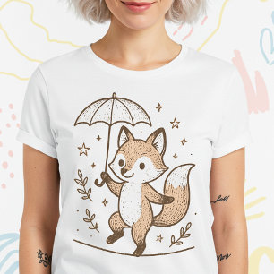 Schattigee Fox illustratie T-shirt