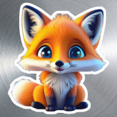 Schattigee Fox Kinder Woodland School Cartoon Grap Sticker