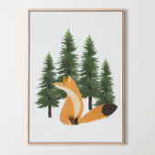 Schattigee Fox kwekerij Woodland Animal Wall Art D Poster