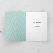 Schattigee Fox Mama en Baby Moederdag Kaart (Binnen)