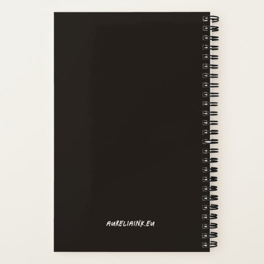 Schattigee Fox met Journal - "Opgroeien? Word wild Notitieboek (Achterkant)