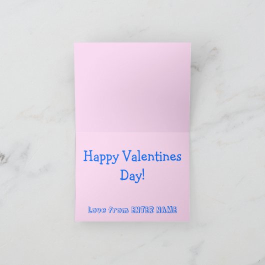 Schattigee Fox Valentijnse Kaart (Binnen)