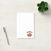 Schattigee framboos gepersonaliseerde notities post-it® notes (Kantoor)