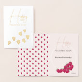 Schattigee Frambozen Waterverf Illustratie Folie Kaarten (Display)