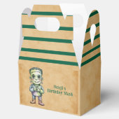 Schattigee Frankenstein Halloween Verjaardag Jonge Bedankdoosjes (Geopend)