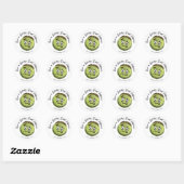 Schattigee Frankenstein Monster Groene Macaron Ronde Sticker (Vel)