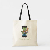 Schattigee Frankenstein Monster Trick or treat Tote Bag (Achterkant)