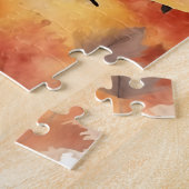 Schattigee Franse buldog/herfst/Herfst Legpuzzel (Zijkant)