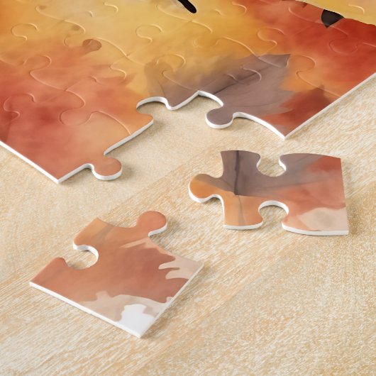 Schattigee Franse buldog/herfst/Herfst Legpuzzel (Zijkant)