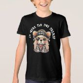 Schattigee Franse Bulldog als een piraat, grappige Tri-Blend Shirt (Voorkant)